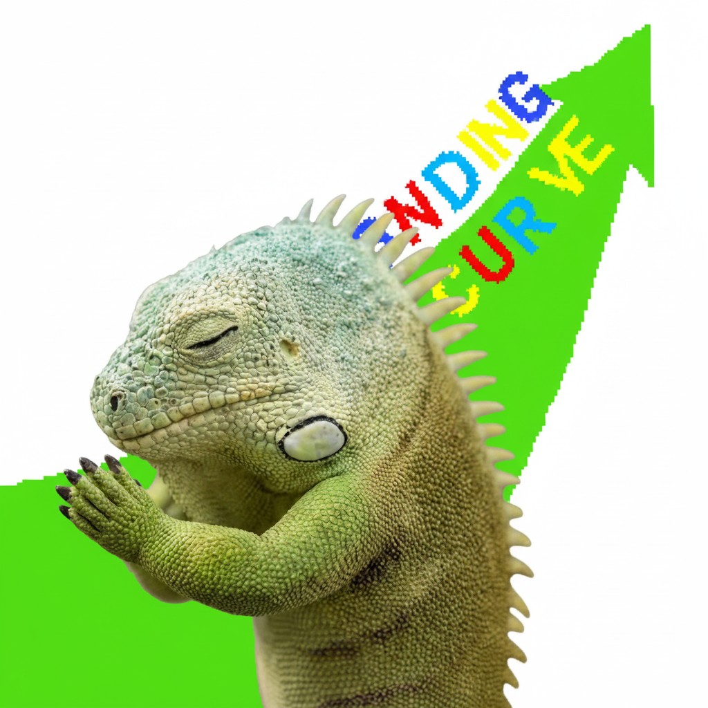 Iguana with holding until we up ye text